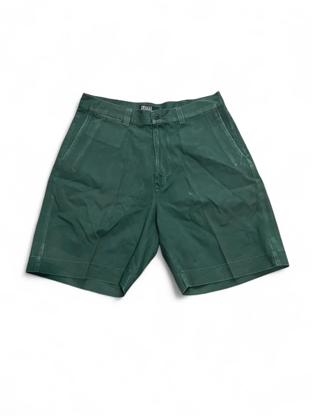 Vintage 90s Polo Ralph Lauren Green Shorts Mens 34 Chino Pleated